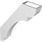 Ekena Millwork 3-in. W x 16-in. D x 22-in. H Olympic Architectural Grade PVC Knee Brace BRCP03X16X22OLY - alternate 6